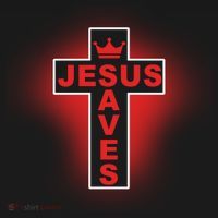 Jesus Saves Christian Faith Cross Kids T-Shirt thumb 4
