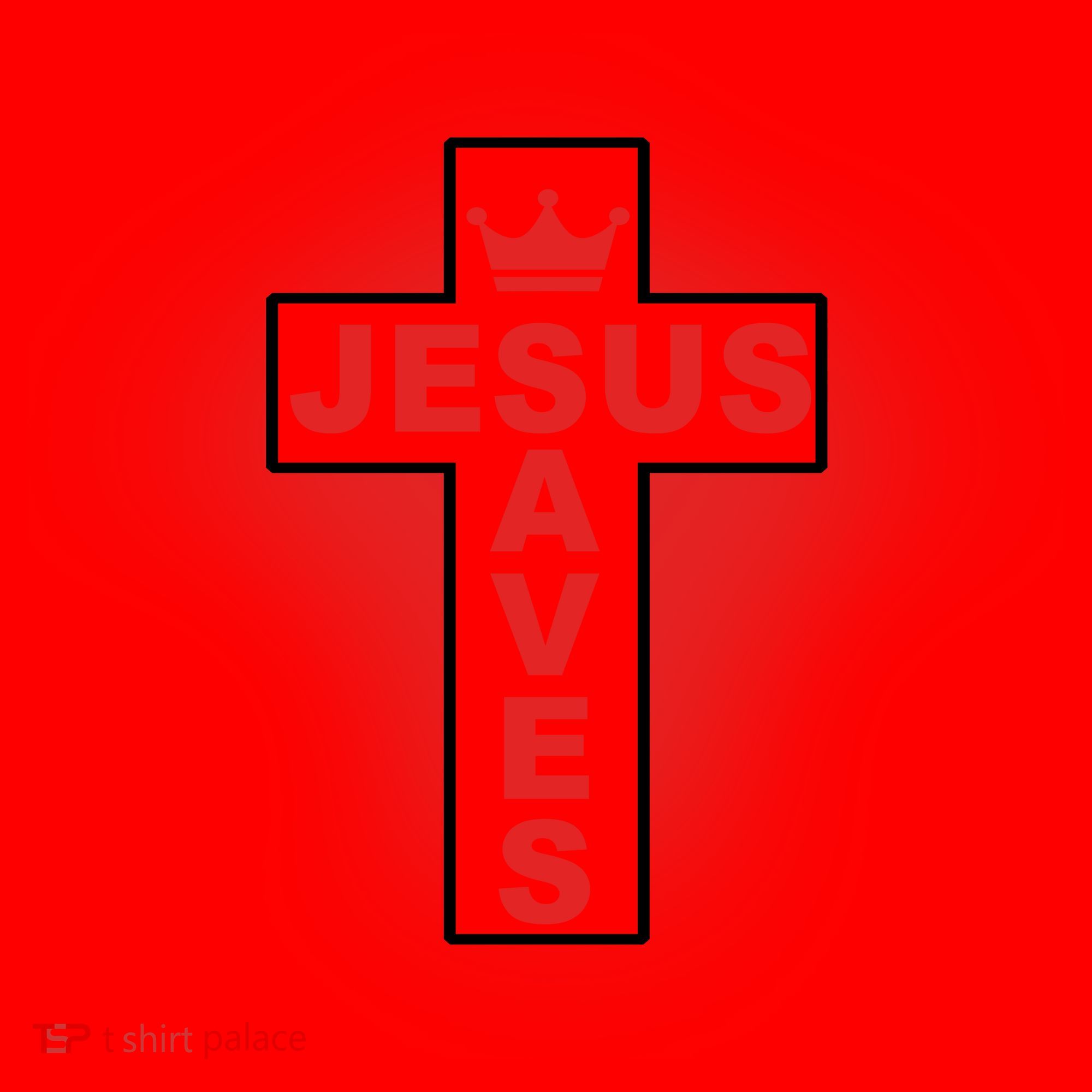 Jesus Saves Christian Faith Cross Santa Hat
