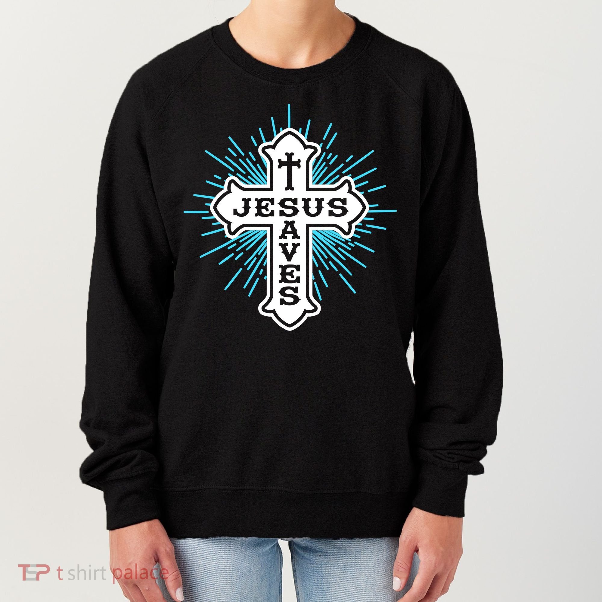 Jesus Saves Cross Women's Sweatshirt
