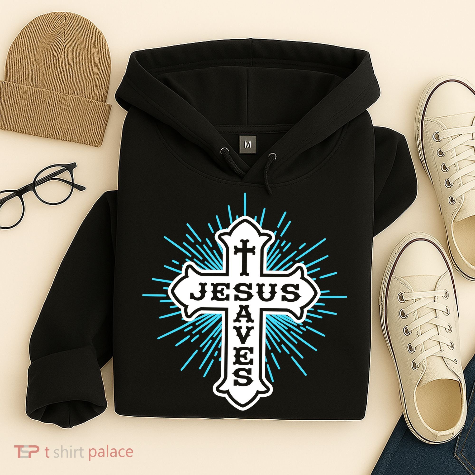Jesus Saves Cross Hoodie