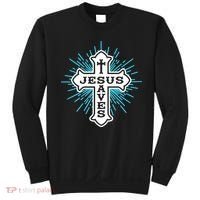 Jesus Saves Cross Sweatshirt thumb 0