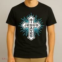 Jesus Saves Cross T-Shirt thumb 3