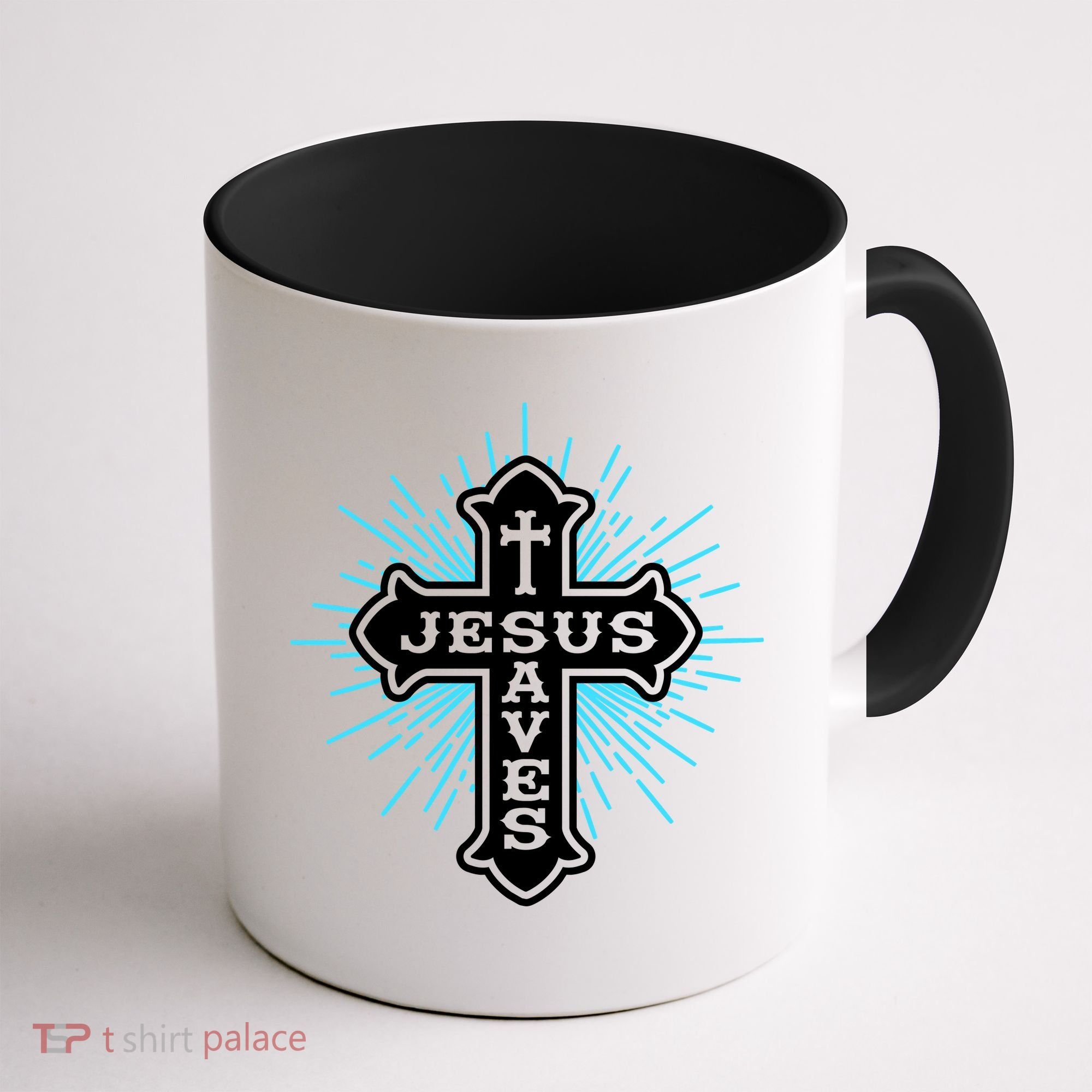 Jesus Saves Cross Coffee Mug