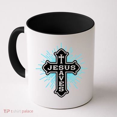 Jesus Saves Cross Coffee Mug