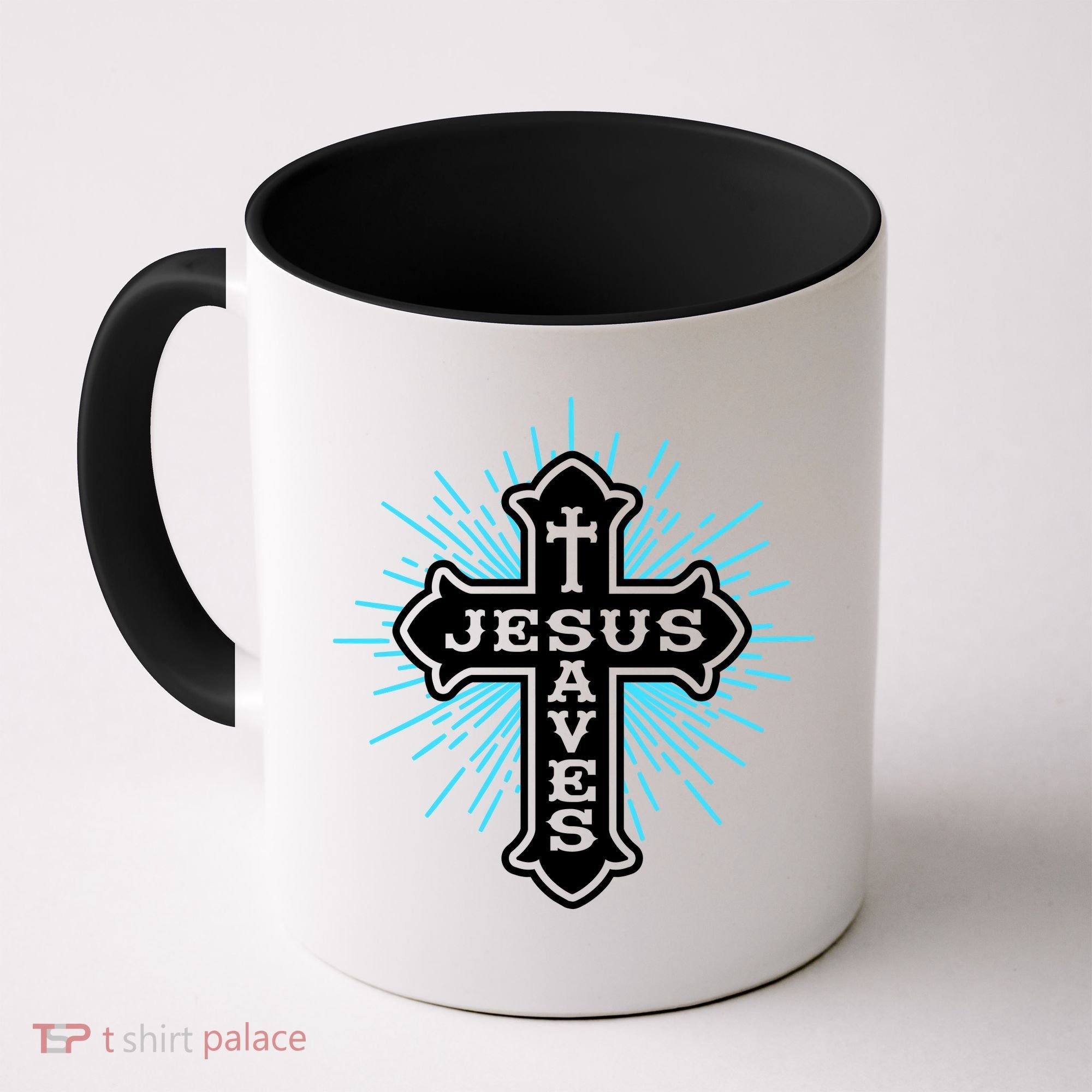 Jesus Saves Cross Coffee Mug