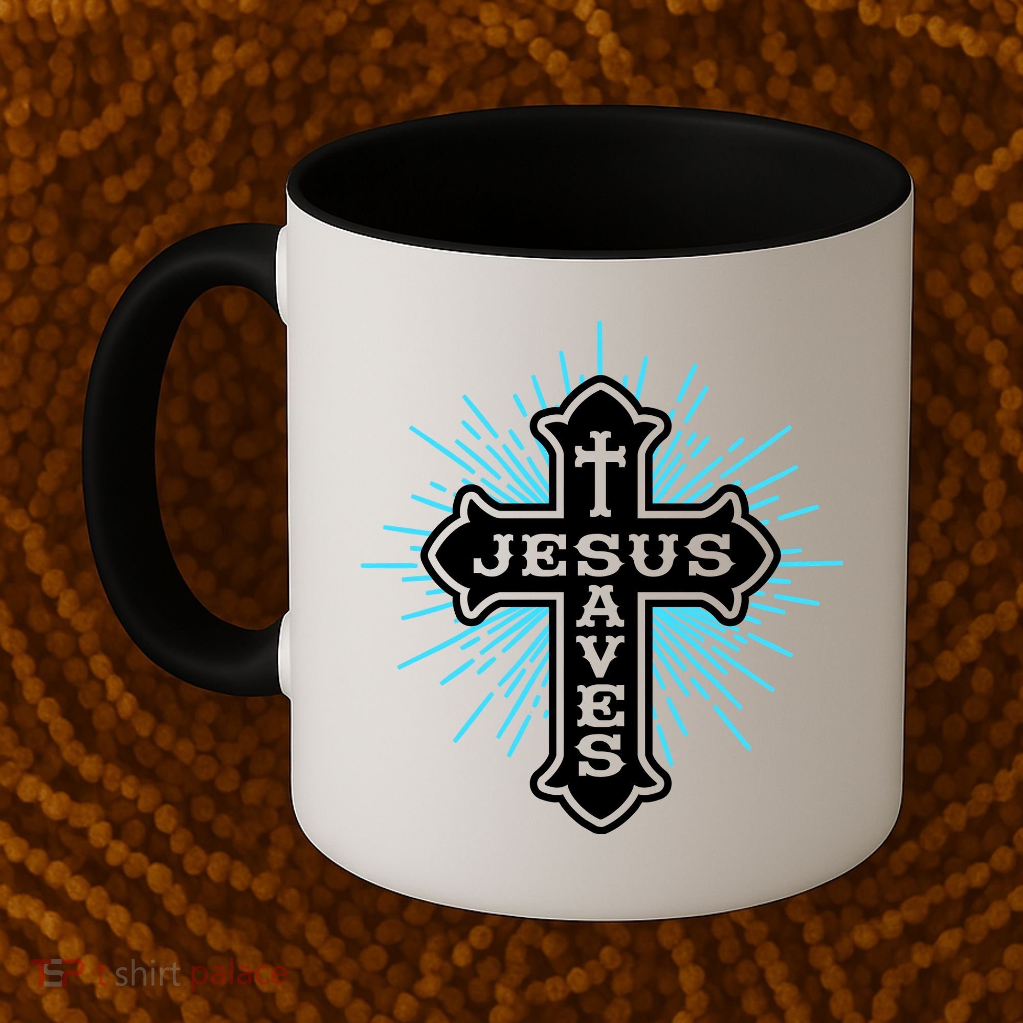 Jesus Saves Cross Coffee Mug