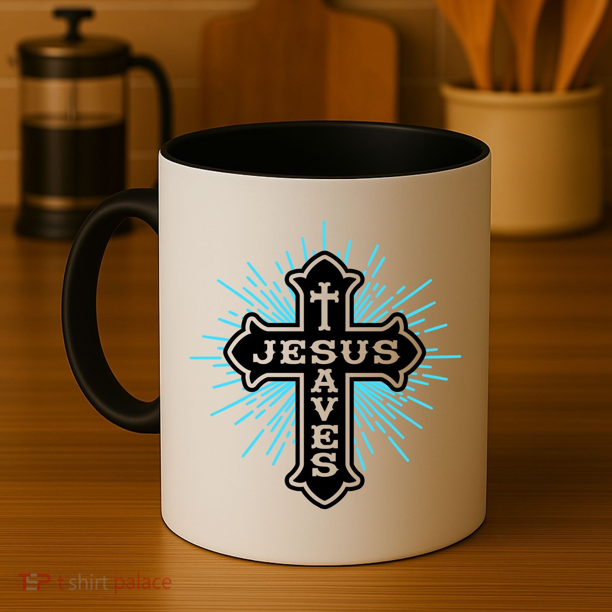 Jesus Saves Cross Coffee Mug
