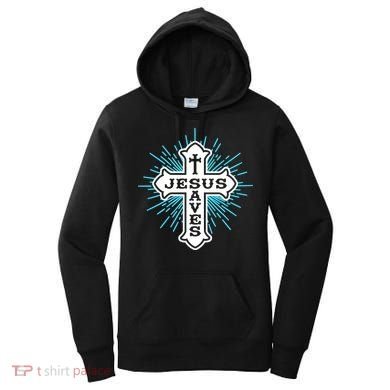 Jesus Saves Cross Women's Hoodie