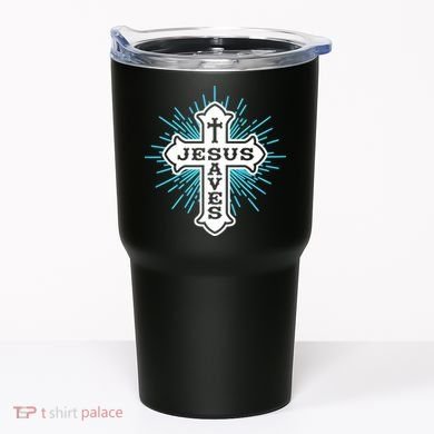 Jesus Saves Cross Tumbler