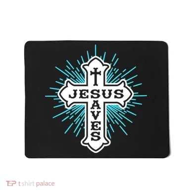 Jesus Saves Cross Mousepad