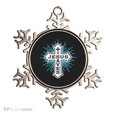 Jesus Saves Cross Ornament