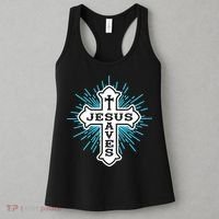 Jesus Saves Cross Women's Tank Top thumb 3