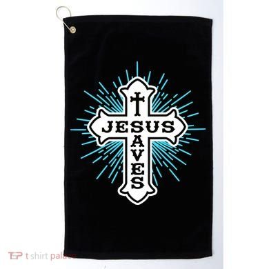 Jesus Saves Cross Golf Towel