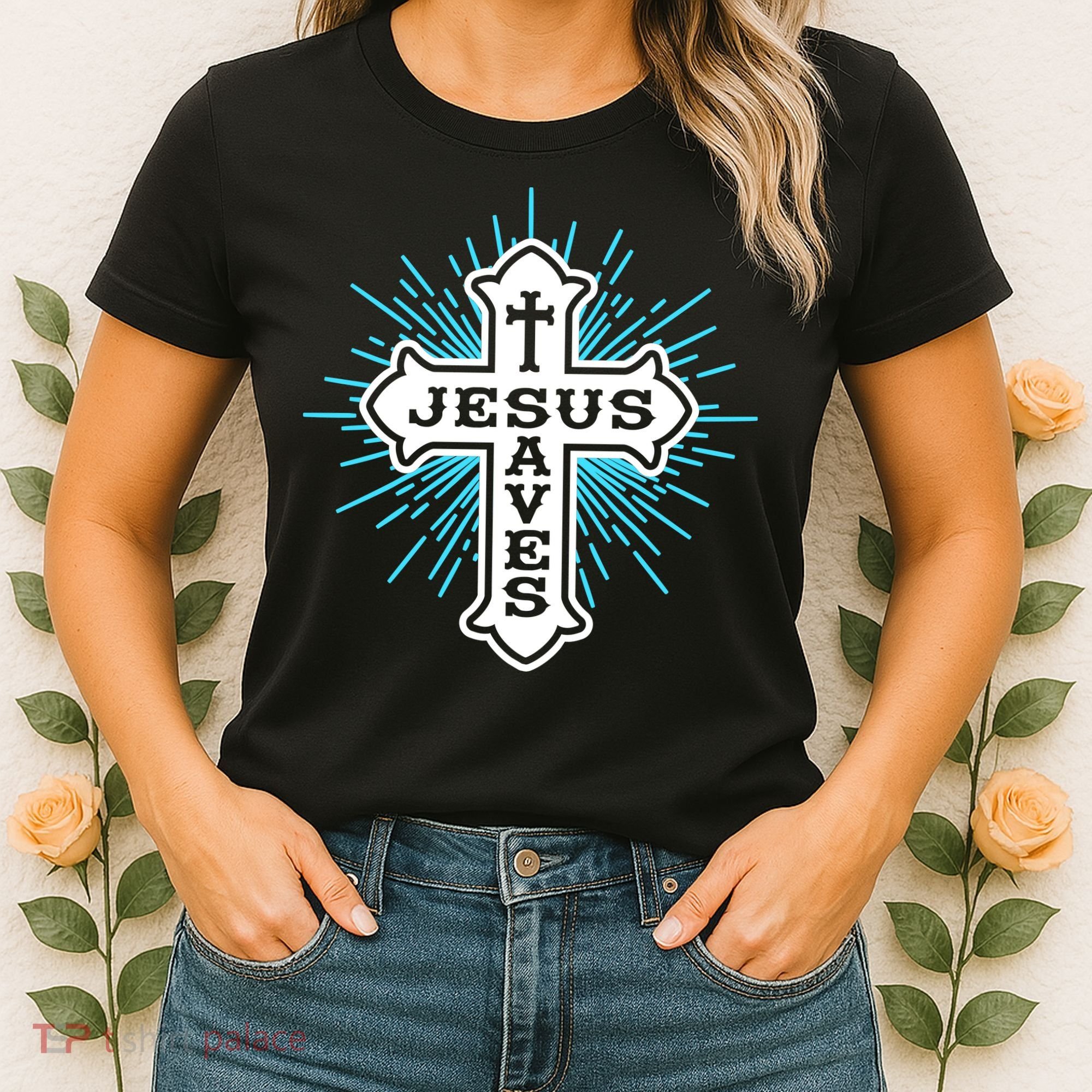 Jesus Saves Cross Women's T-Shirt