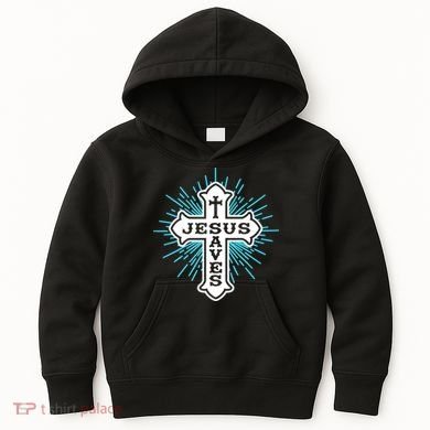 Jesus Saves Cross Kids Hoodie