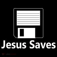 Jesus Saves Floppy Disk Doggie Tank thumb 4