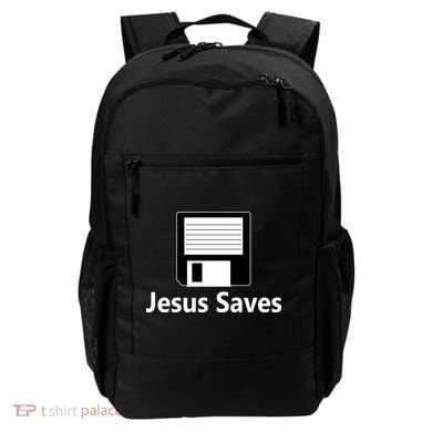 Jesus Saves Floppy Disk Backpack