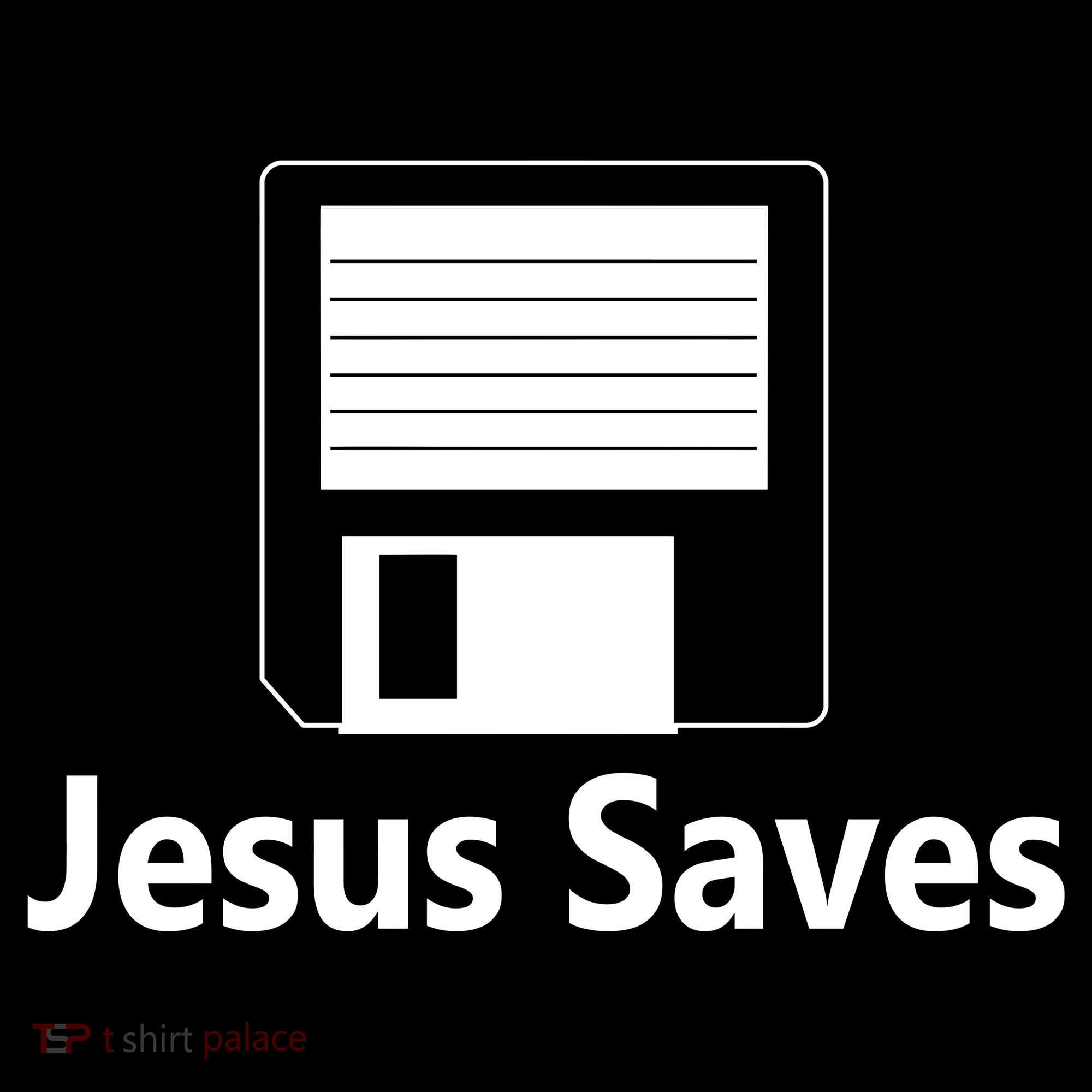 Jesus Saves Floppy Disk Bucket Hat