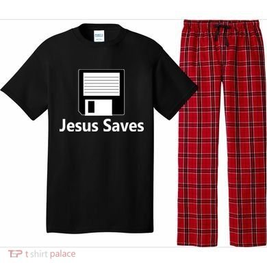 Jesus Saves Floppy Disk Pajama Set