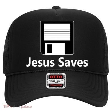 Jesus Saves Floppy Disk Hat