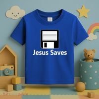 Jesus Saves Floppy Disk Toddler T-Shirt thumb 3