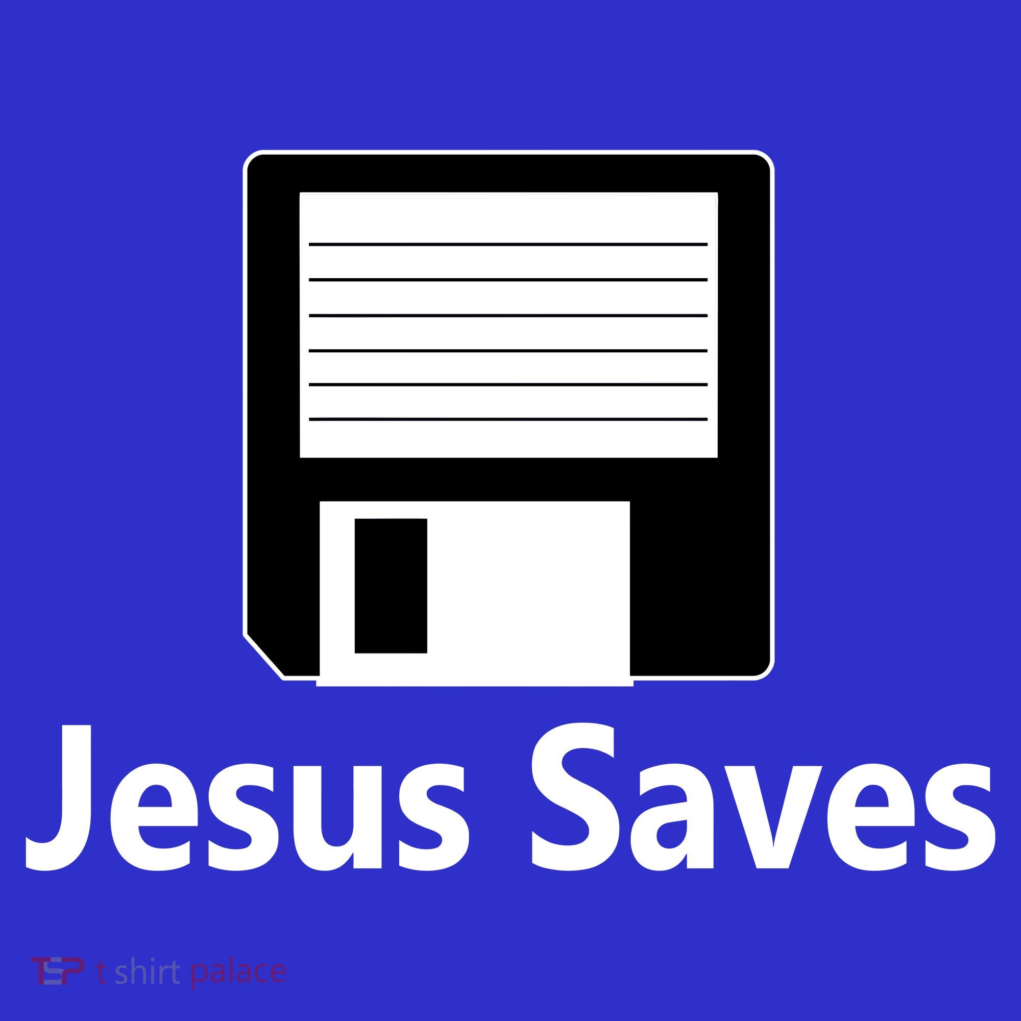 Jesus Saves Floppy Disk Women's T-Shirt