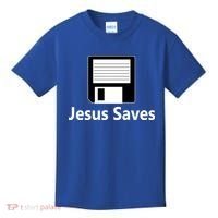 Jesus Saves Floppy Disk Kids T-Shirt thumb 0