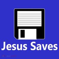 Jesus Saves Floppy Disk Tote Bag thumb 4