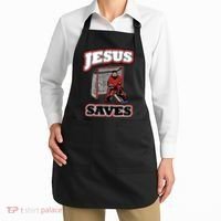 Jesus Saves Hockey Goalie Apron thumb 2