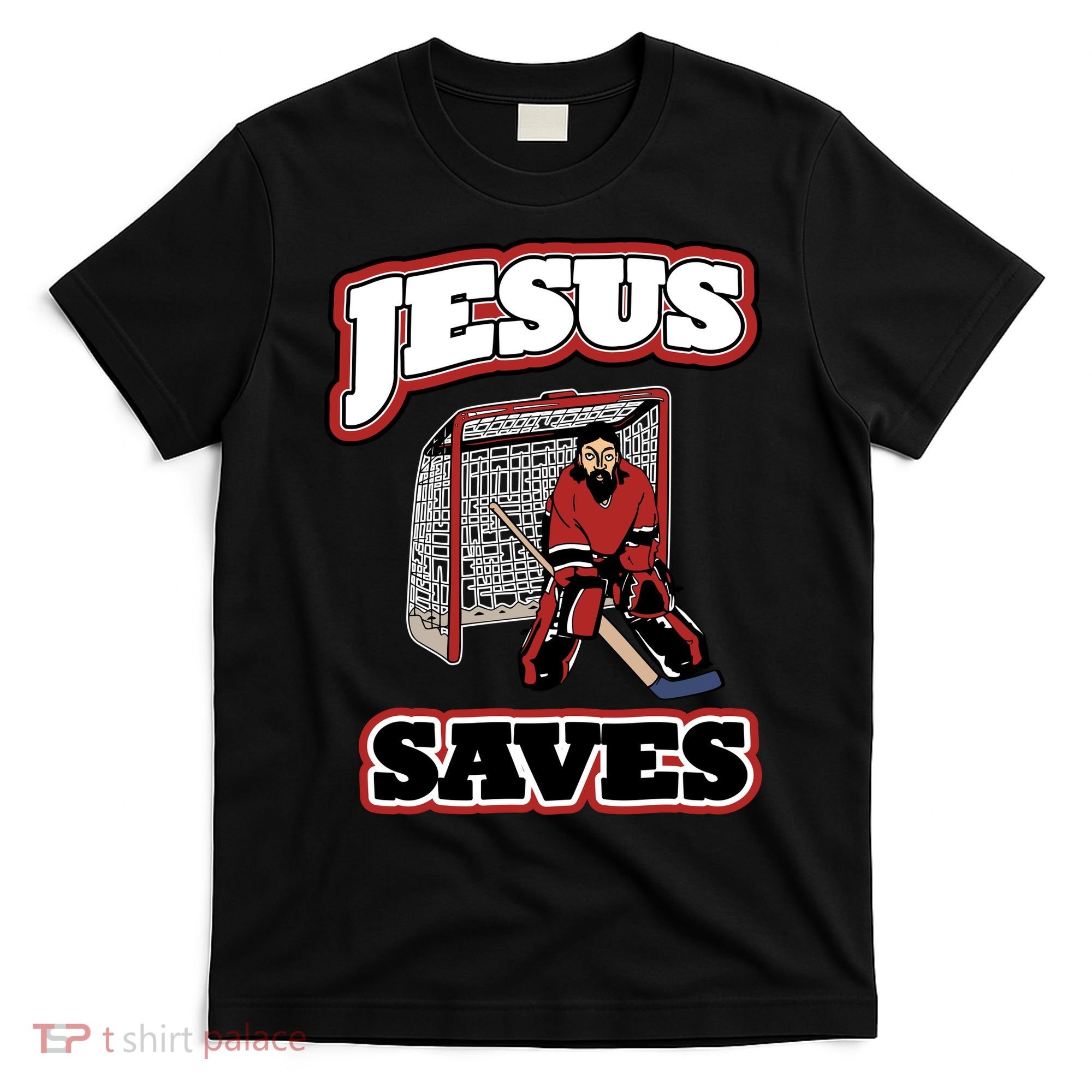 Jesus Saves Hockey Goalie T-Shirt