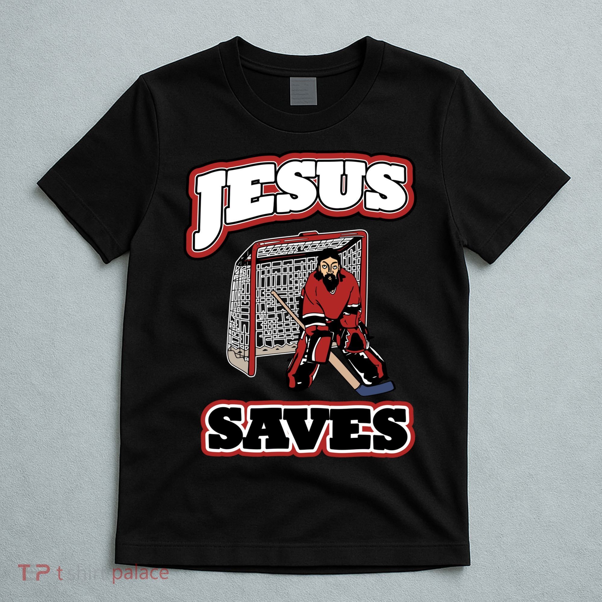 Jesus Saves Hockey Goalie T-Shirt