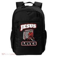 Jesus Saves Hockey Goalie Backpack thumb 0