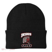 Jesus Saves Hockey Goalie Beanie thumb 0