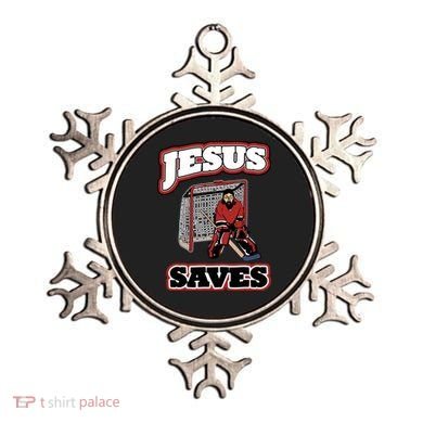 Jesus Saves Hockey Goalie Ornament