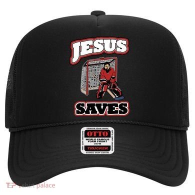 Jesus Saves Hockey Goalie Hat