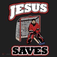 Jesus Saves Hockey Goalie Hat thumb 2