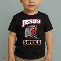 Jesus Saves Hockey Goalie Toddler T-Shirt thumb 2
