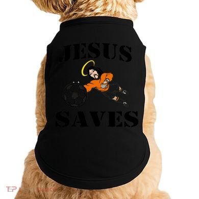 Jesus Saves Soccer Goalie Doggie Tank