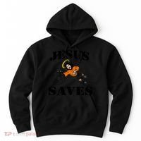 Jesus Saves Soccer Goalie Hoodie thumb 0