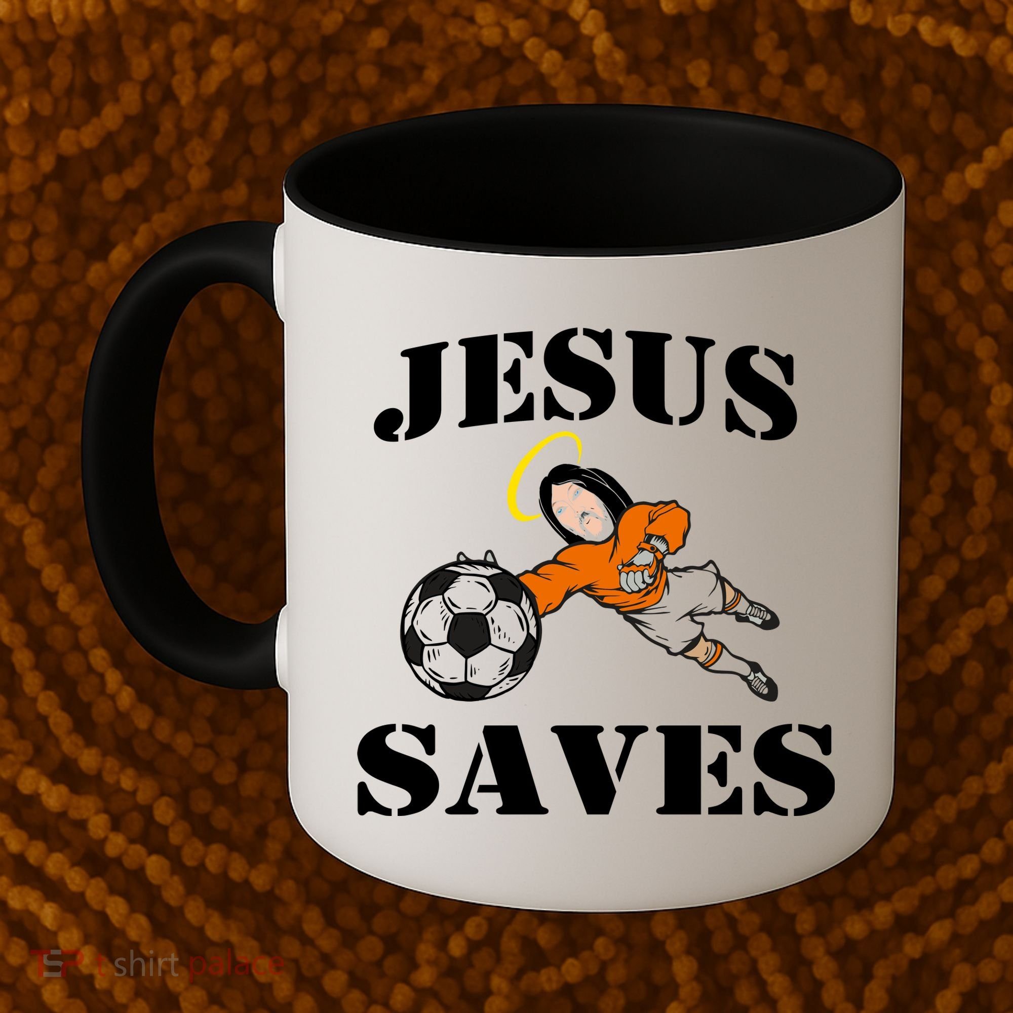 Jesus Saves Soccer Goalie Coffee Mug