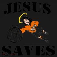 Jesus Saves Soccer Goalie Coaster thumb 2