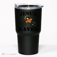Jesus Saves Soccer Goalie Tumbler thumb 0
