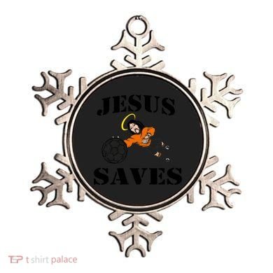 Jesus Saves Soccer Goalie Ornament