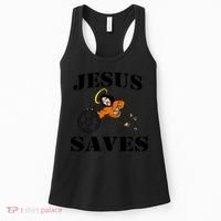 Jesus Saves Soccer Goalie Women's Tank Top thumb 0