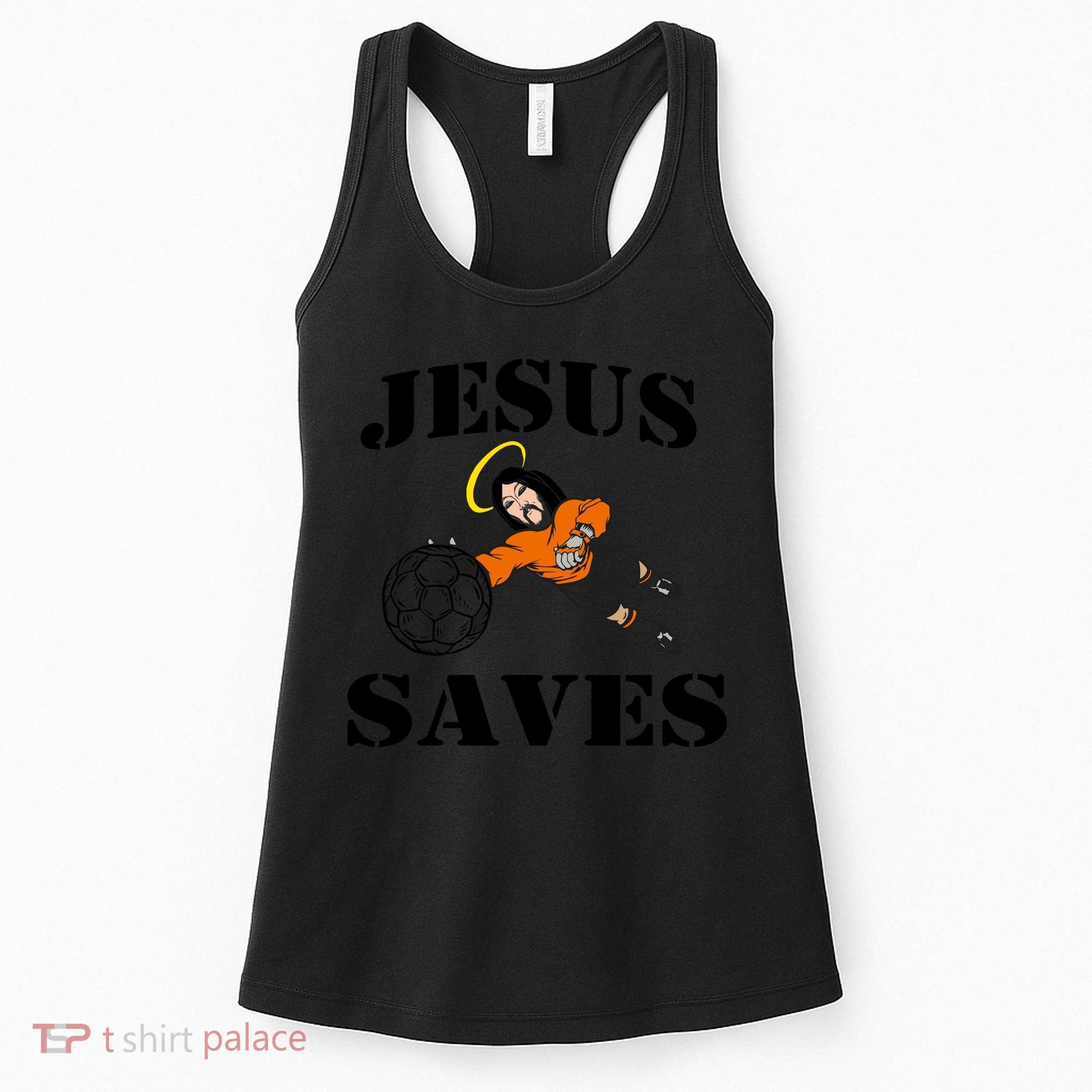 Jesus Saves Soccer Goalie Women's Tank Top