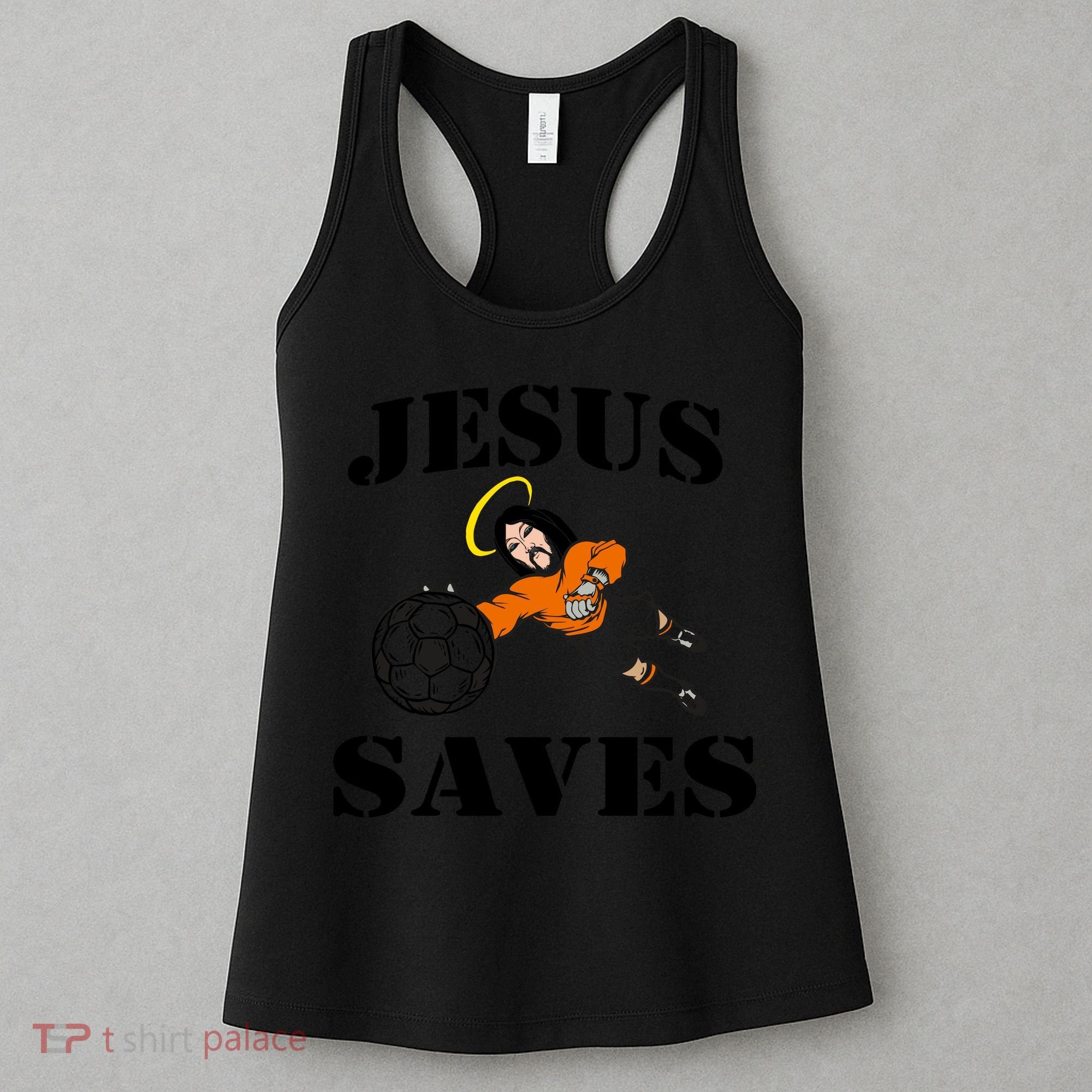Jesus Saves Soccer Goalie Women's Tank Top