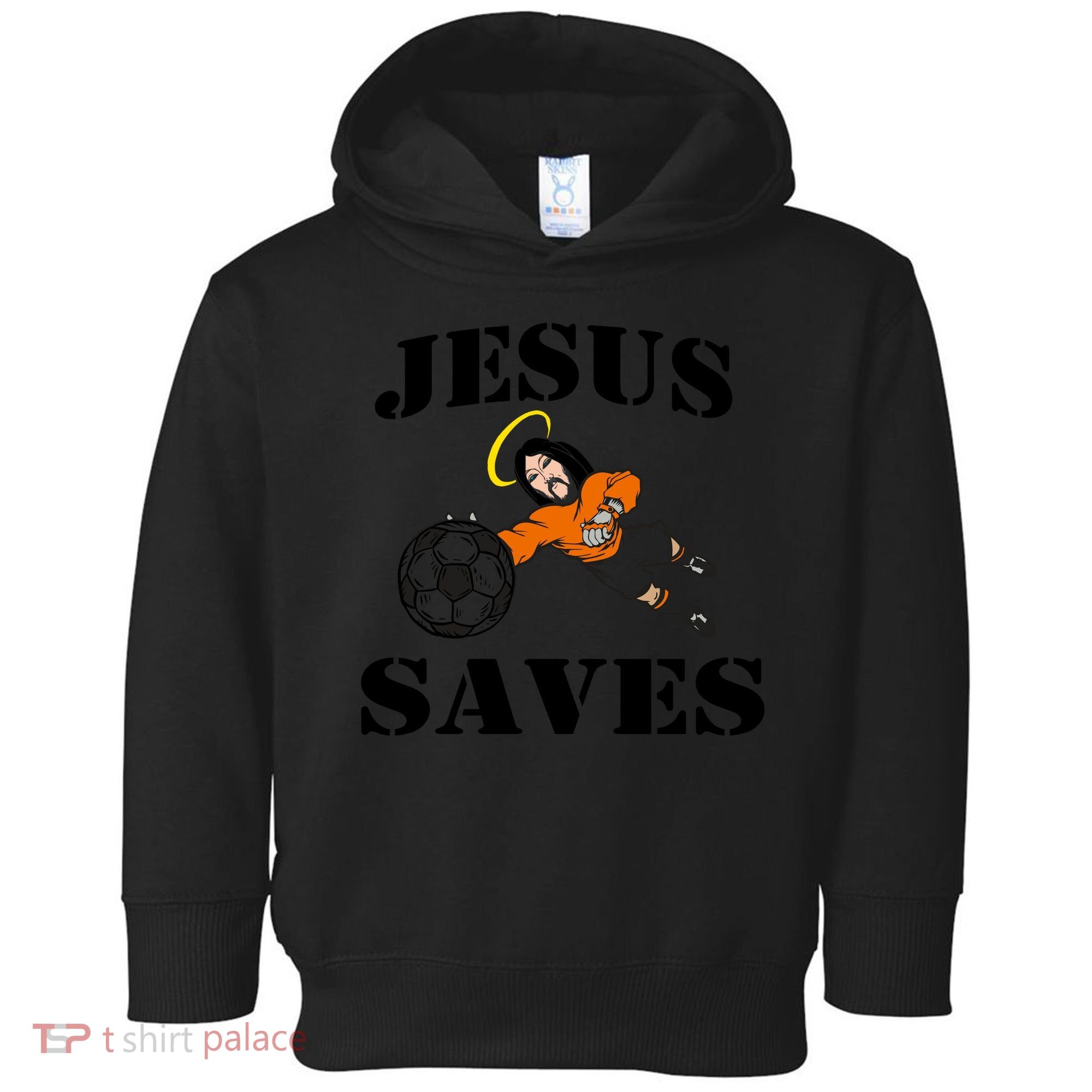 Jesus Saves Soccer Goalie Toddler Hoodie