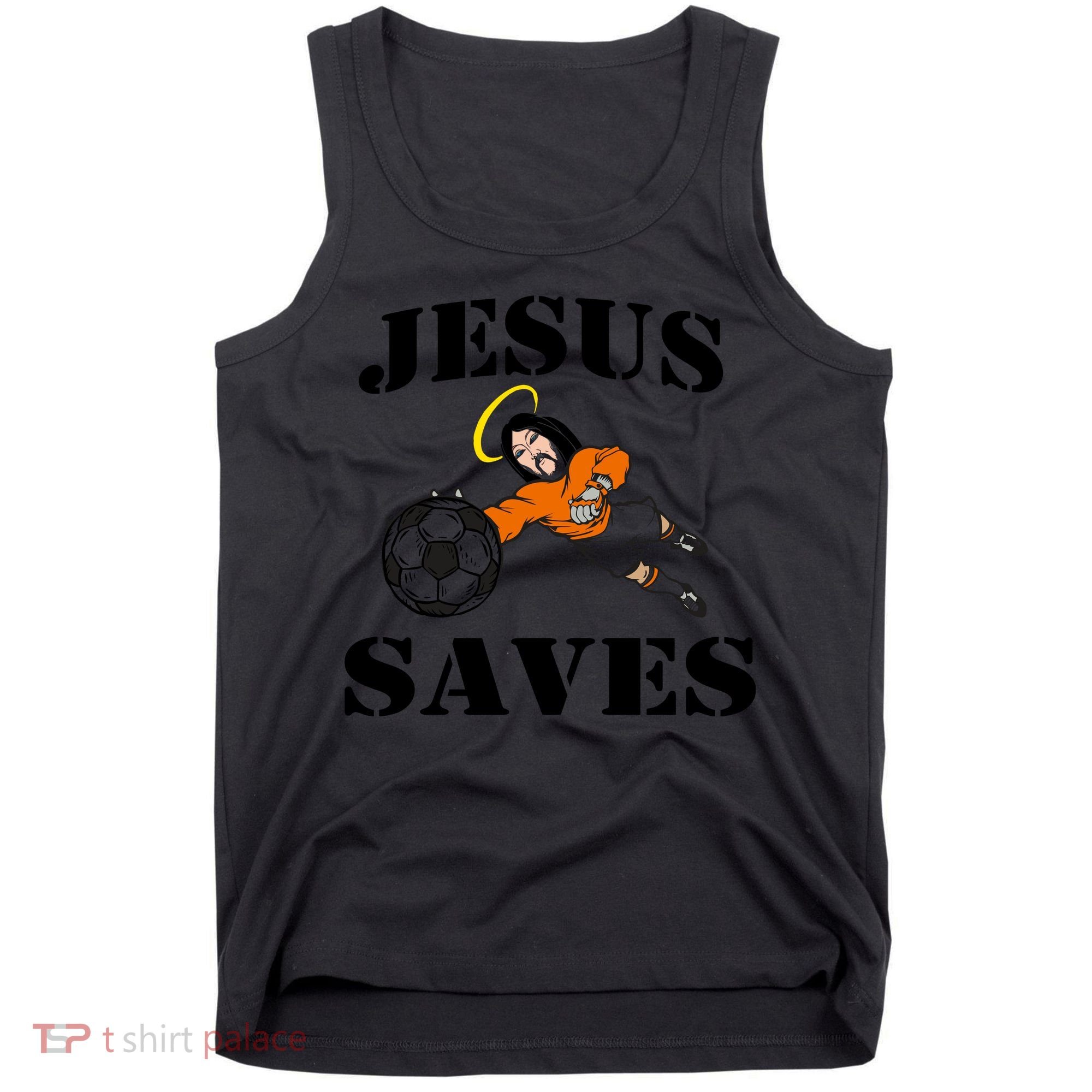 Jesus Saves Soccer Goalie Tank Top