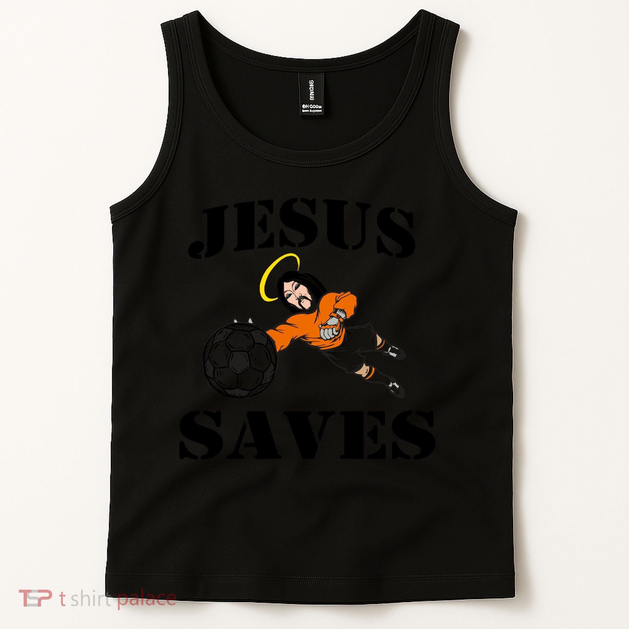 Jesus Saves Soccer Goalie Tank Top