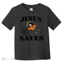 Jesus Saves Soccer Goalie Toddler T-Shirt thumb 0
